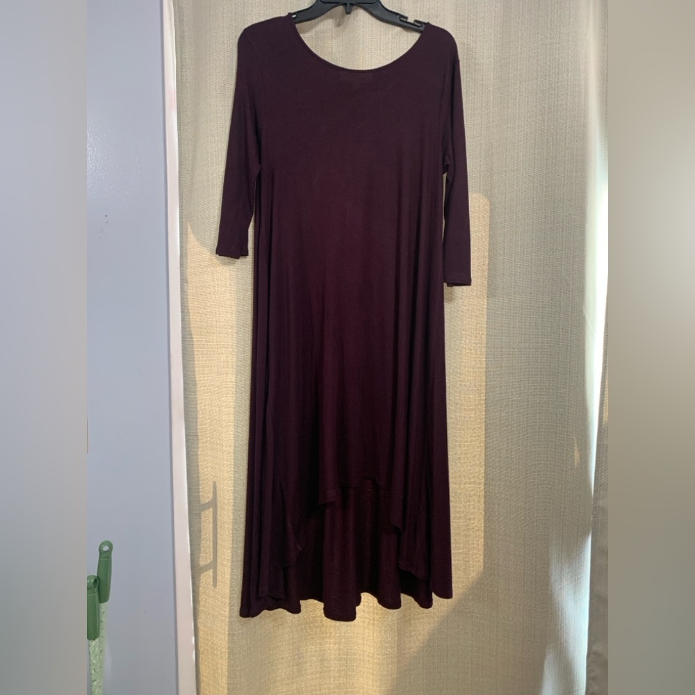 Philosophy Women's Long Sleeve Dark Purple Dress